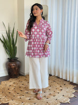 Premium Pure Cotton Angrakha Style Co-ord Set