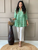 Premium Pure Cotton Angrakha Style Co-ord Set
