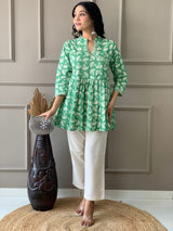 Premium Pure Cotton Angrakha Style Co-ord Set