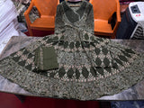 Printed Cotton  flared Anarkali suit