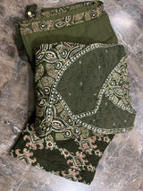 Printed Cotton  flared Anarkali suit