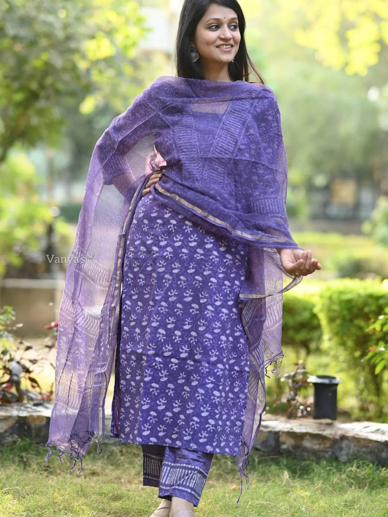 premium fine cotton Designer Rich Azrak Cotton Suit Set