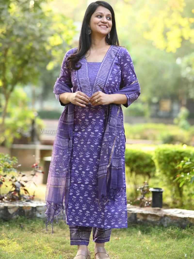 premium fine cotton Designer Rich Azrak Cotton Suit Set
