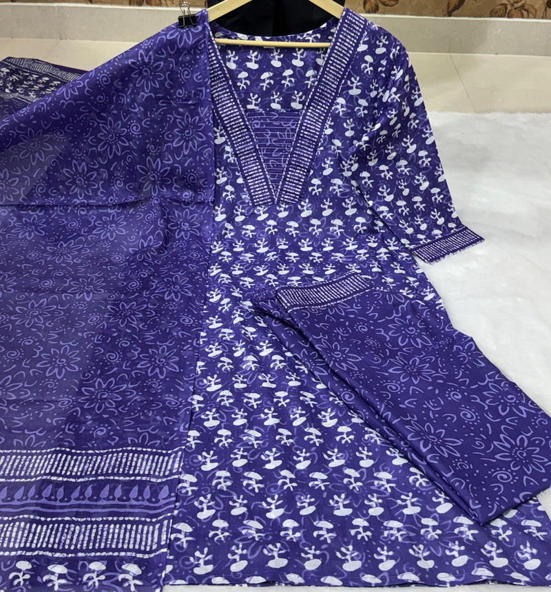 premium fine cotton Designer Rich Azrak Cotton Suit Set