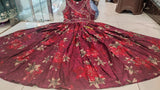 luxurious partywear muslin  Full Flair Anarkali set