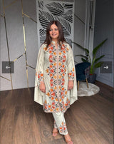 Exquisite 3-Piece Kurti Pant Dupatta Set