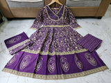 beautifully crafted 3-piece cotton suit set