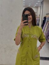 Premium Cotton Slub elegant Cotton Flex Coord Set