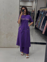 Premium Cotton Slub elegant Cotton Flex Coord Set