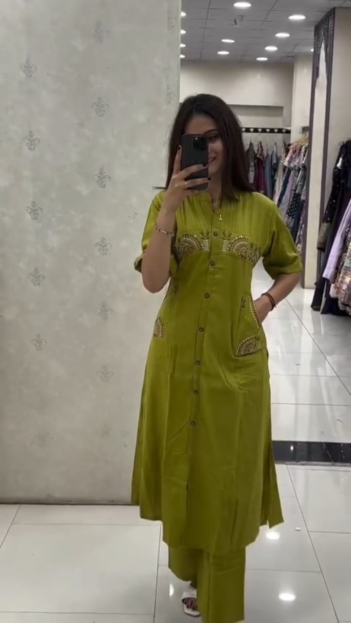 Premium Cotton Slub elegant Cotton Flex Coord Set