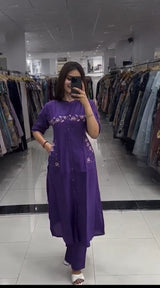Premium Cotton Slub elegant Cotton Flex Coord Set