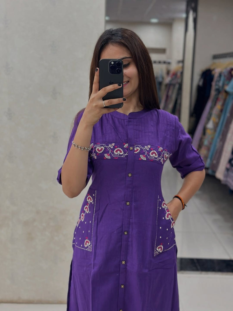 Premium Cotton Slub elegant Cotton Flex Coord Set
