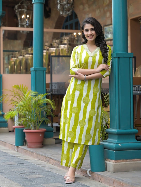 Premium Cotton Kurti Pant Set