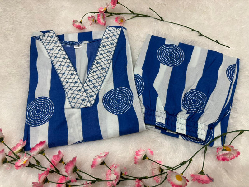 Premium Cotton Kurti Pant Set