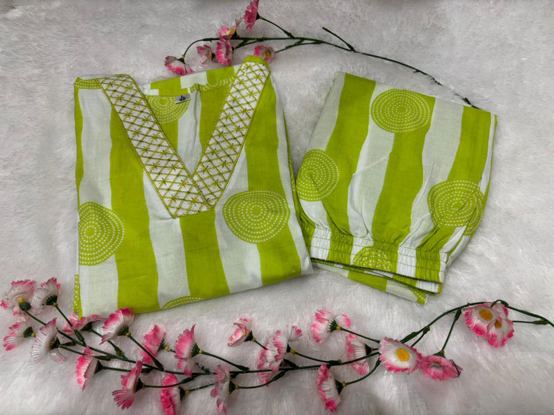 Premium Cotton Kurti Pant Set