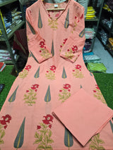 Premium Pure Cotton  Exquisite Pastel Cotton Suit Set