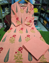 Premium Pure Cotton  Exquisite Pastel Cotton Suit Set