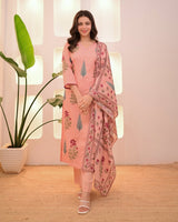 Premium Pure Cotton  Exquisite Pastel Cotton Suit Set