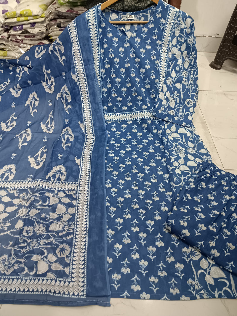 NEW LAUNCH – PURE COTTON BLOCK PRINT SUIT SET
