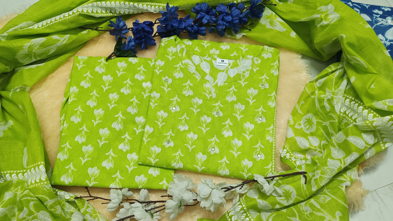 NEW LAUNCH – PURE COTTON BLOCK PRINT SUIT SET