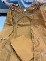 Premium Mul Chanderi Anarkali Suit Set