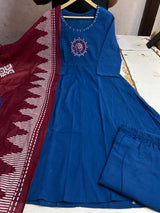 Premium Dazzling Cotton Flex Anarkali Set
