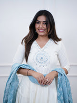 Premium Dazzling Cotton Flex Anarkali Set