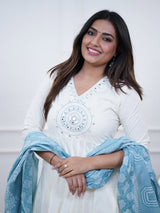 Premium Dazzling Cotton Flex Anarkali Set