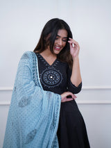 Premium Dazzling Cotton Flex Anarkali Set