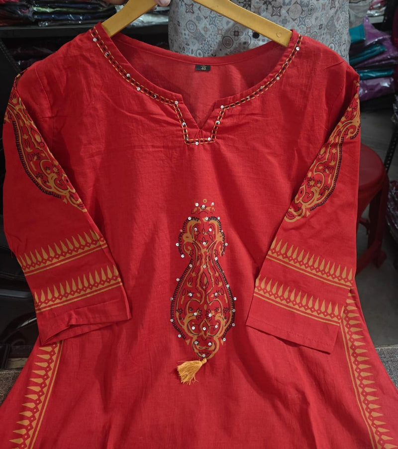 Premium Heavy Cotton A-Line Suit Set