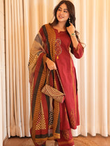 Premium Heavy Cotton A-Line Suit Set