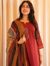 Premium Heavy Cotton A-Line Suit Set