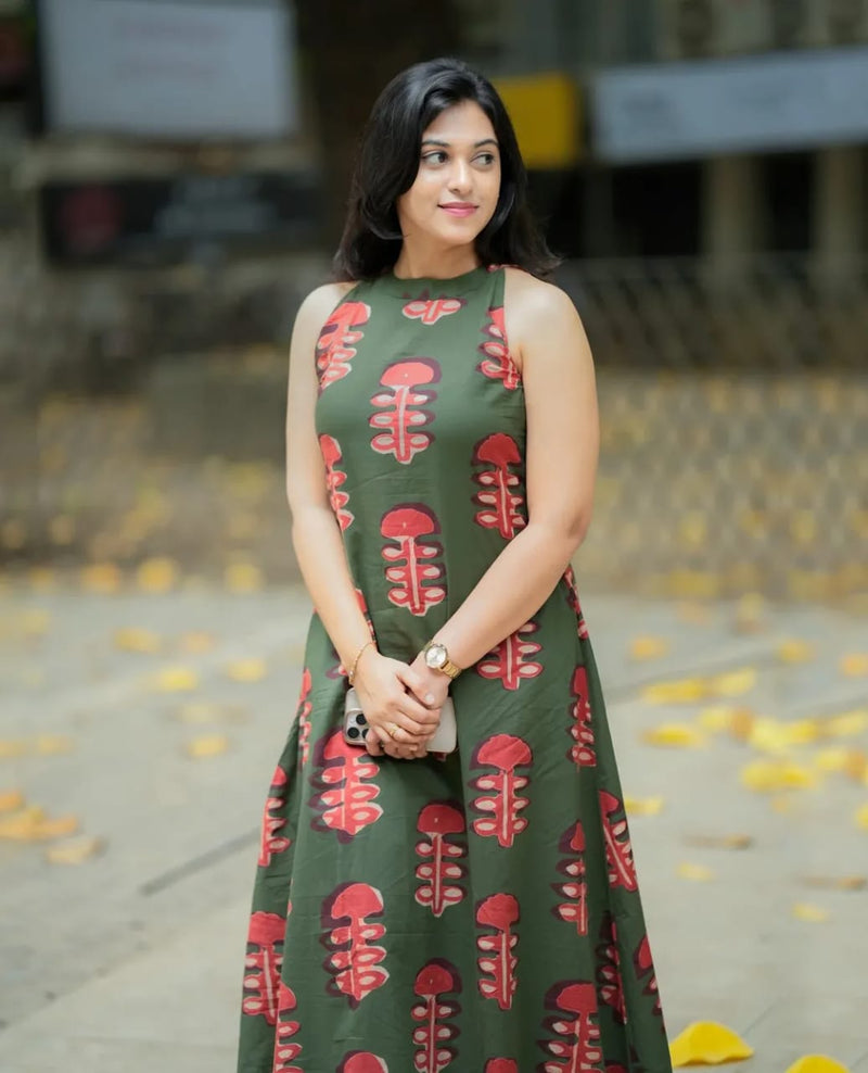 Pure Cotton designer A-line Co-ord Set