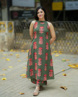 Pure Cotton designer A-line Co-ord Set