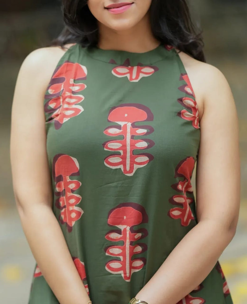 Pure Cotton designer A-line Co-ord Set