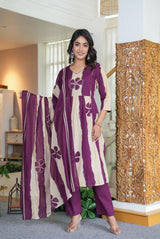 Premium A-line Cotton Kurti Set