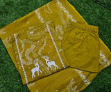 Premium Printed Cotton A-line Suit Set