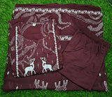 Premium Printed Cotton A-line Suit Set