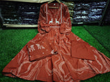 Premium Printed Cotton A-line Suit Set
