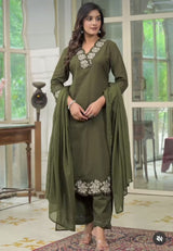 Premium Cotton Slub Party Wear Set