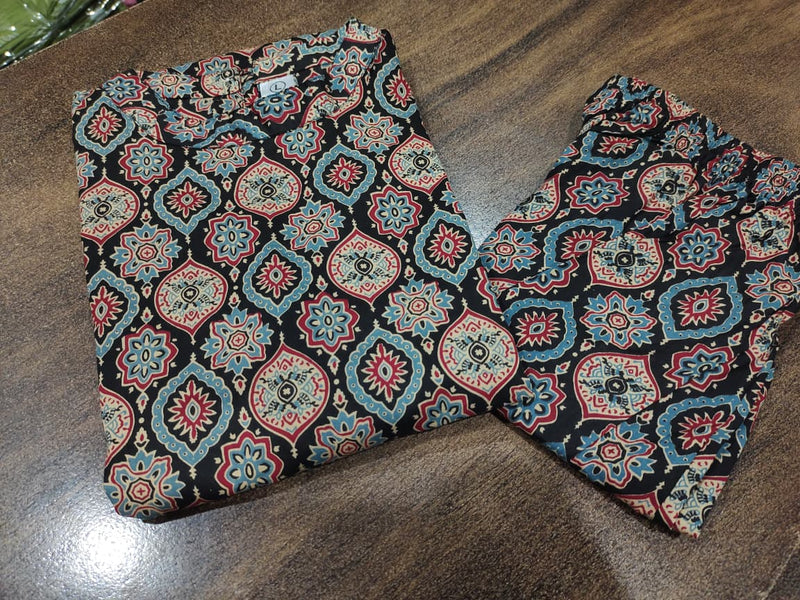 Premium Floral Fine Cotton Co-ord Set
