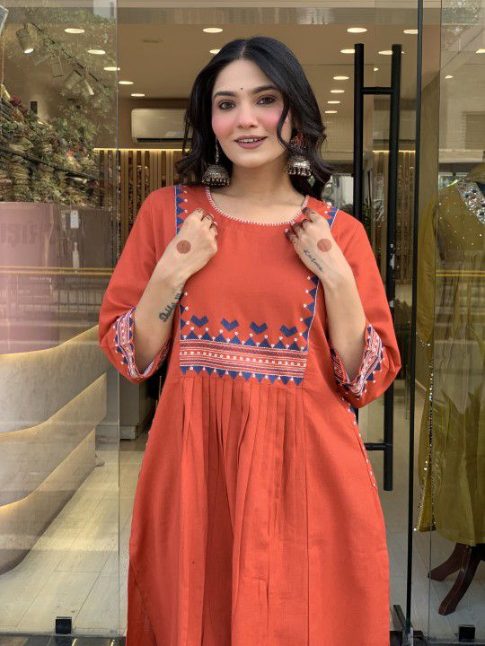 Beautiful Pure Cotton Kurti Pant Set