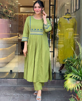 Beautiful Pure Cotton Kurti Pant Set
