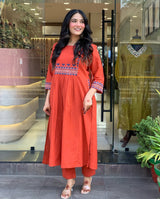 Beautiful Pure Cotton Kurti Pant Set
