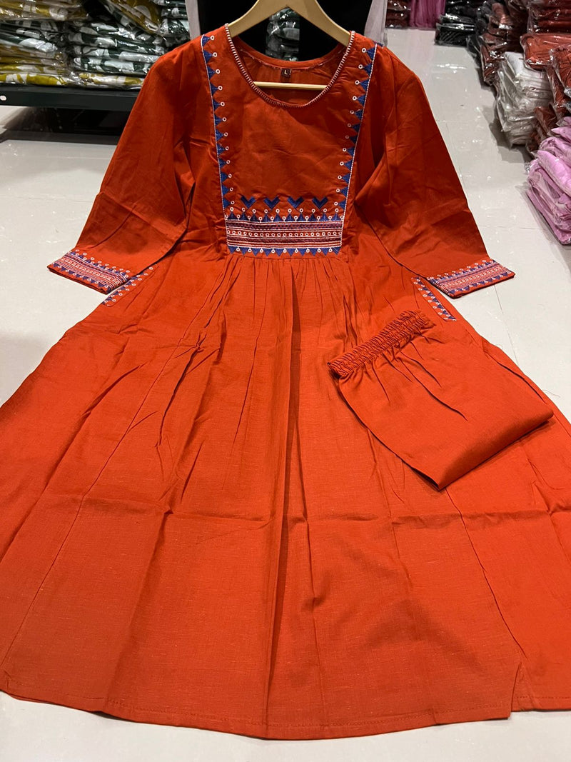 Beautiful Pure Cotton Kurti Pant Set