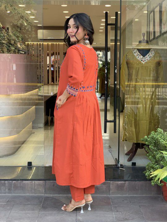 Beautiful Pure Cotton Kurti Pant Set