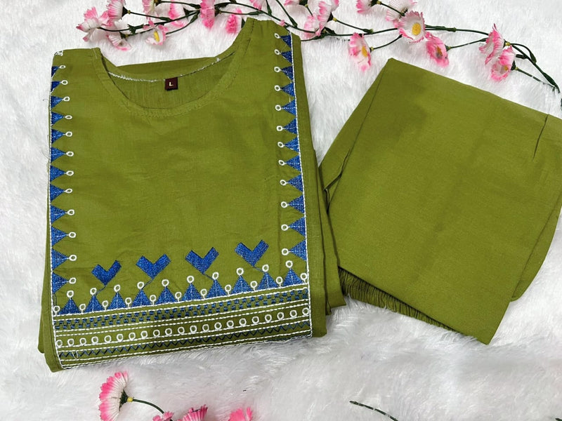 Beautiful Pure Cotton Kurti Pant Set
