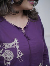 Beautiful Pure Cotton Kurti Pant Dupatta Set