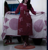 Beautiful Pure Cotton Kurti Pant Dupatta Set