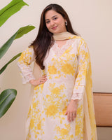 Premium Pure Cotton Fabric Straight Kurta Style Set